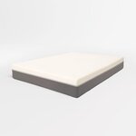 THE WHITE STONE Matelas 80x190 en Mémoire de Forme & Waterfoam | Hauteur 22 cm | Orthopédique, Hypoallergénique & Anti-acariens | Déhoussable & Respirant. Coloris disponibles : Bicolore