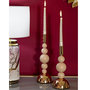 Voir la diapositive 4 : Paris Prix Lot de 2 Chandeliers  Bolly  29cm Rose & Or