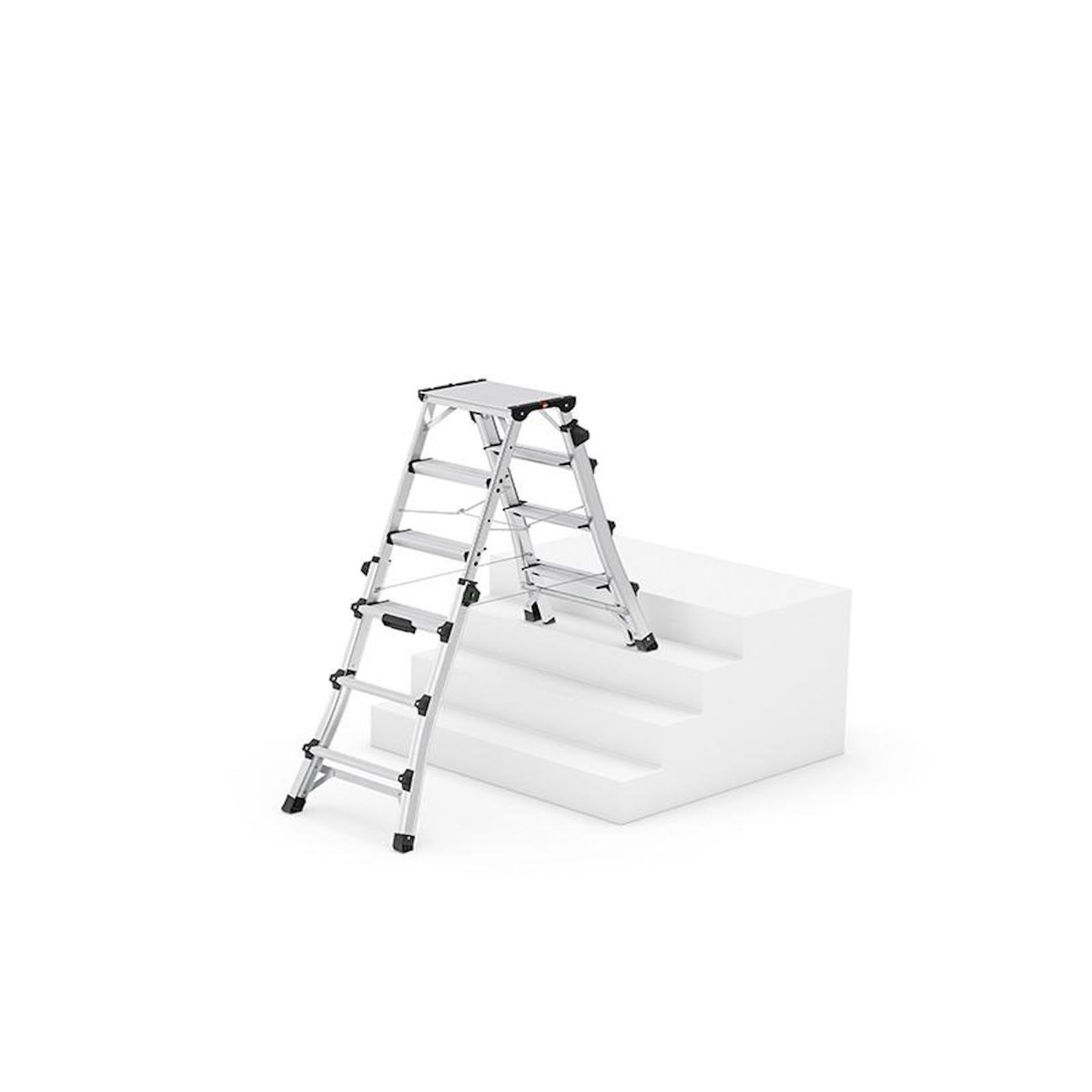 HAILO Escabeau double accès professionnel télescopique 2x6 marches HAILO D100