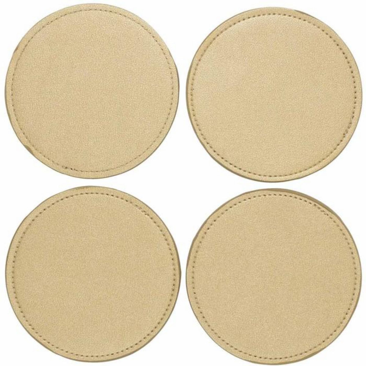 Paris Prix Lot de 4 Dessous de Verre Design  Lilo  10cm Or