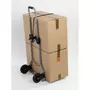 Wenko Chariot de transport pliant Secura - 70 kg max - Gris