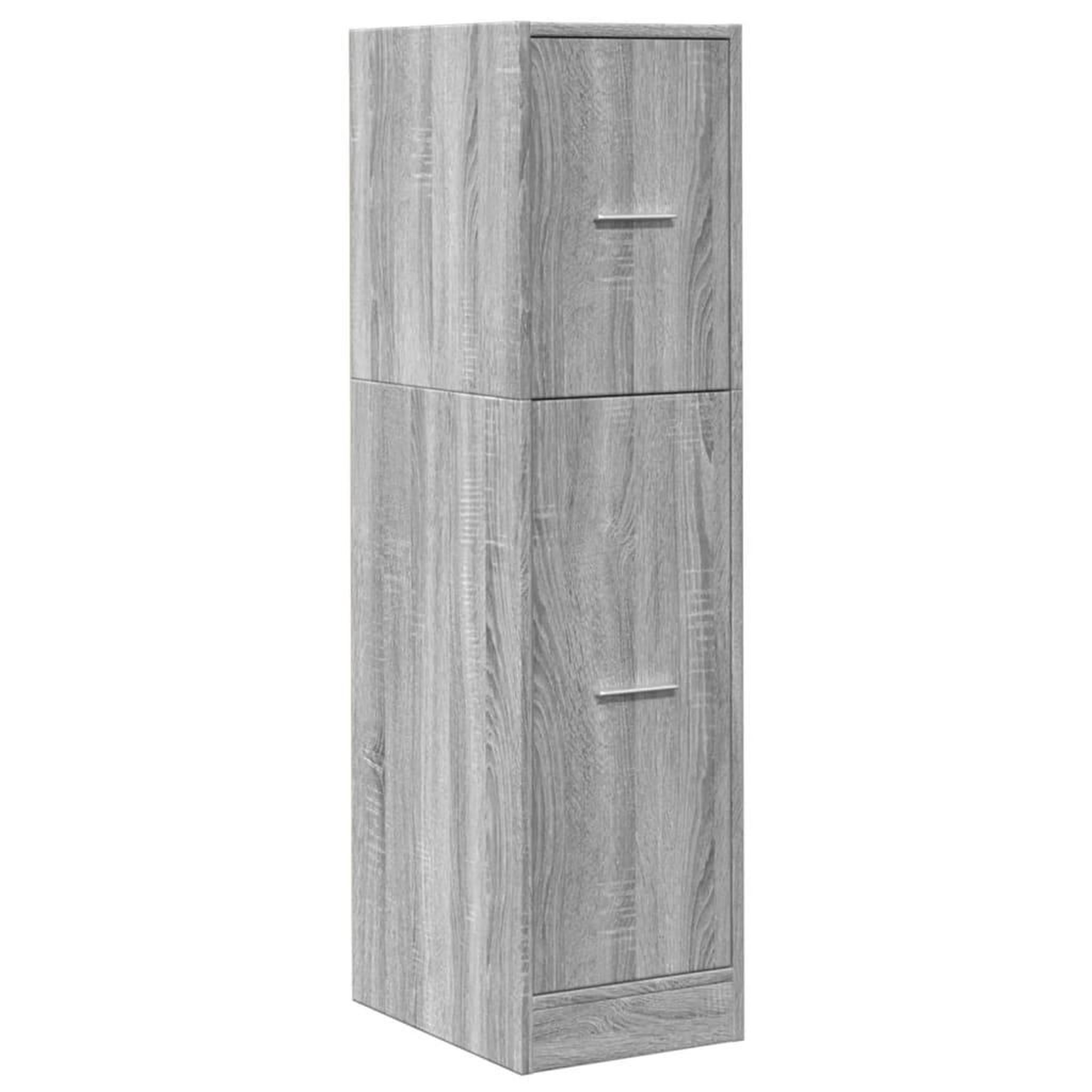 Voir la diapositive 3 : VIDAXL Armoire apothicaire sonoma gris 30x41x118 cm bois d'ingenierie