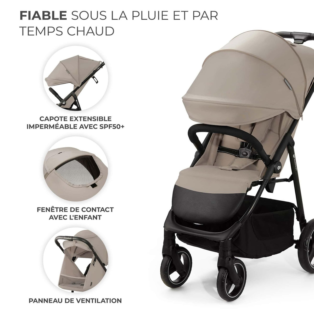 KINDERKRAFT Poussette trig 3 pratique et confortable