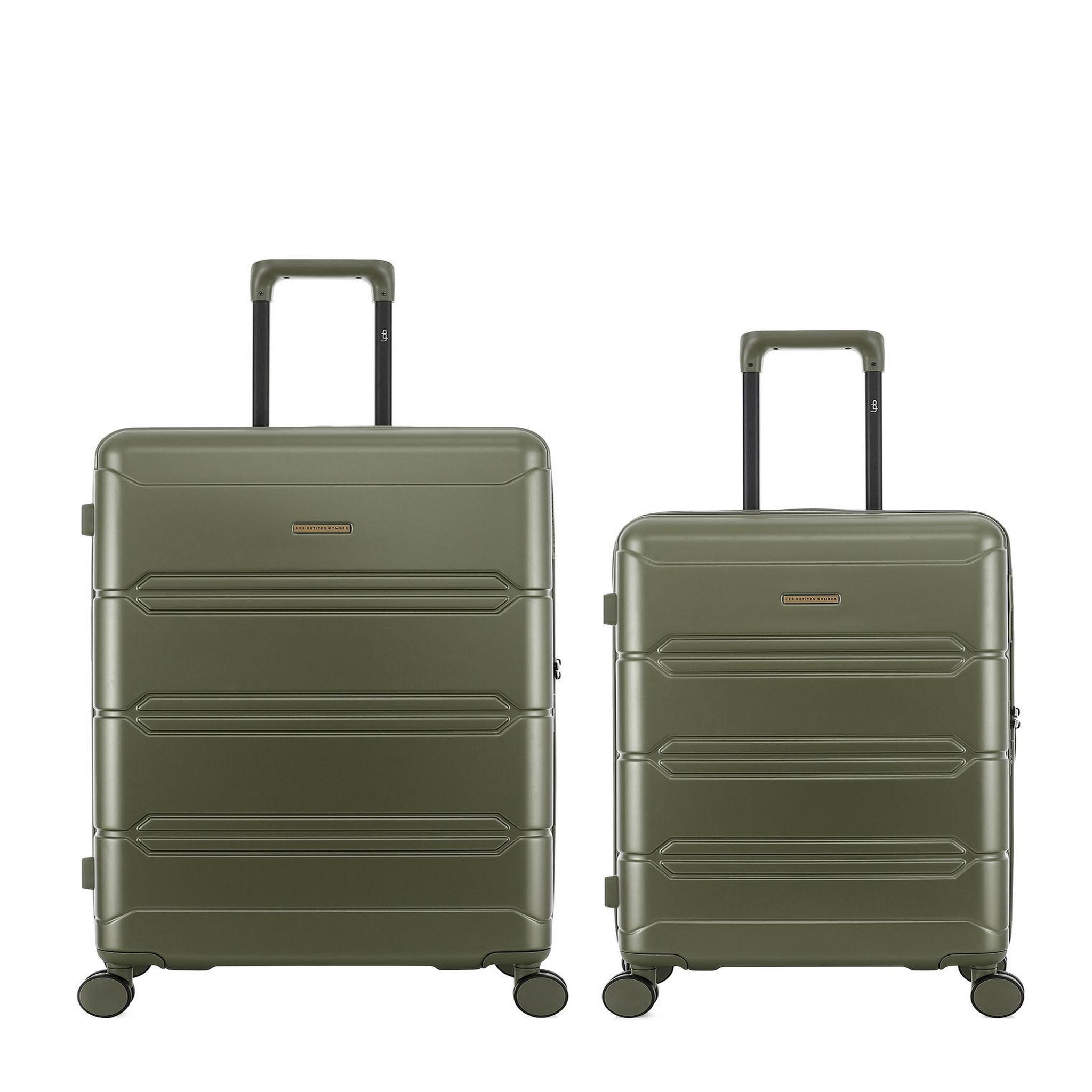 LES P'TITES BOMBES LPB Lot de 2 Valises Rigides Grand Format et Taille Moyenne LYNDA