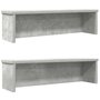 Voir la diapositive 1 : VIDAXL Étagères de cuisine empilables 2 pcs gris béton 50x15x16 cm