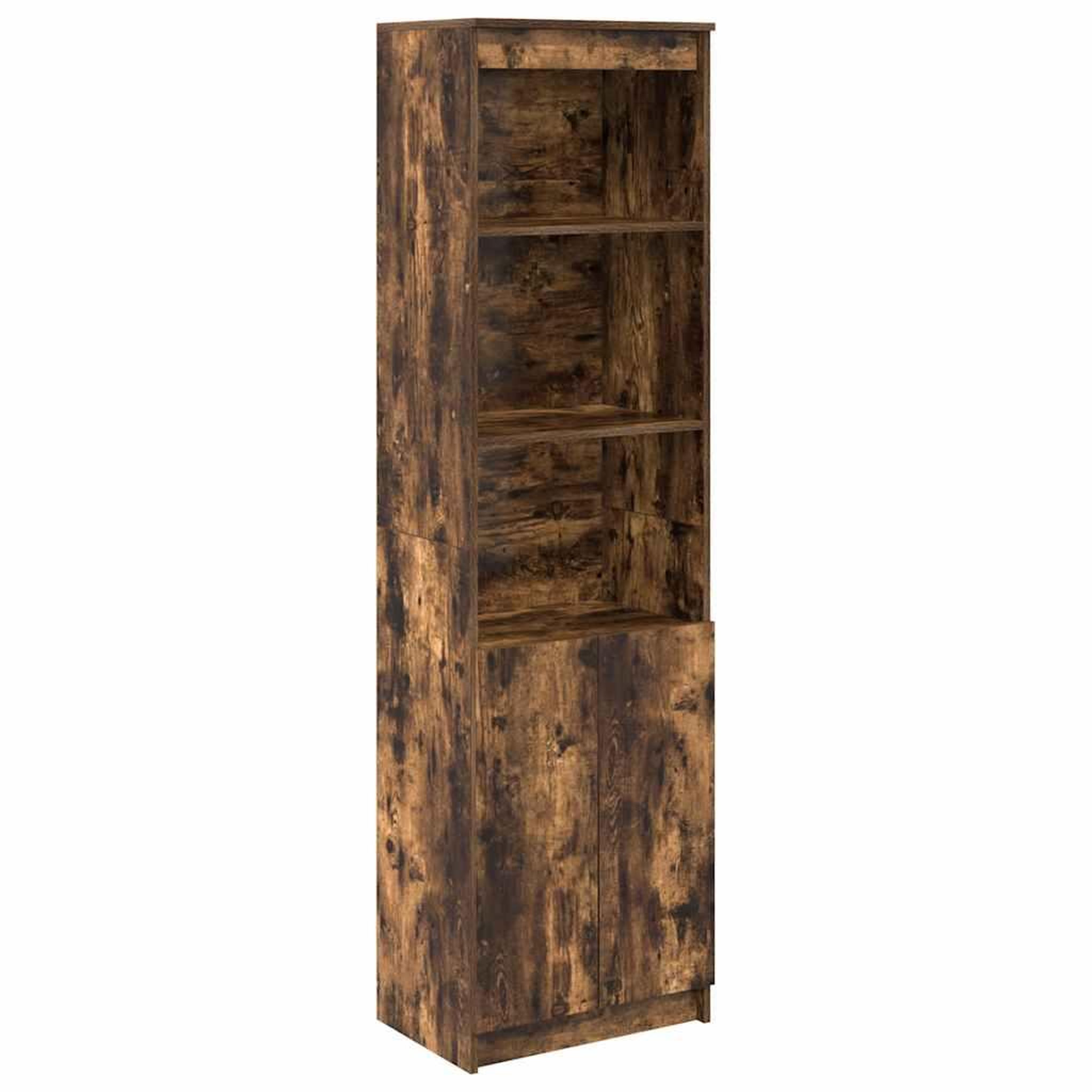 Voir la diapositive 2 : VIDAXL Buffet haut chene fume 50x35x180 cm bois d'ingenierie
