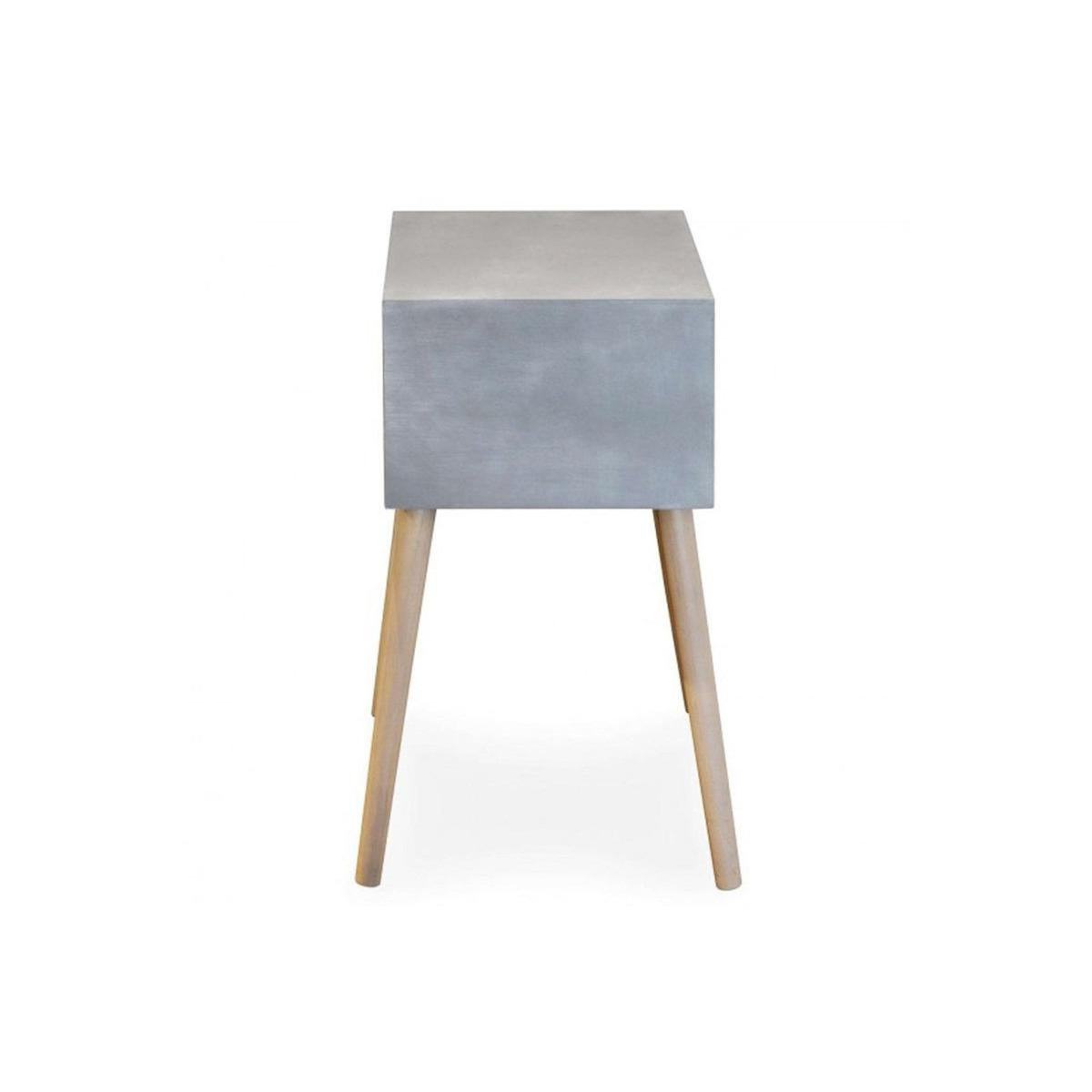 Paris Prix Table de Chevet Scandinave 1 Tiroir  Kim  60cm Gris