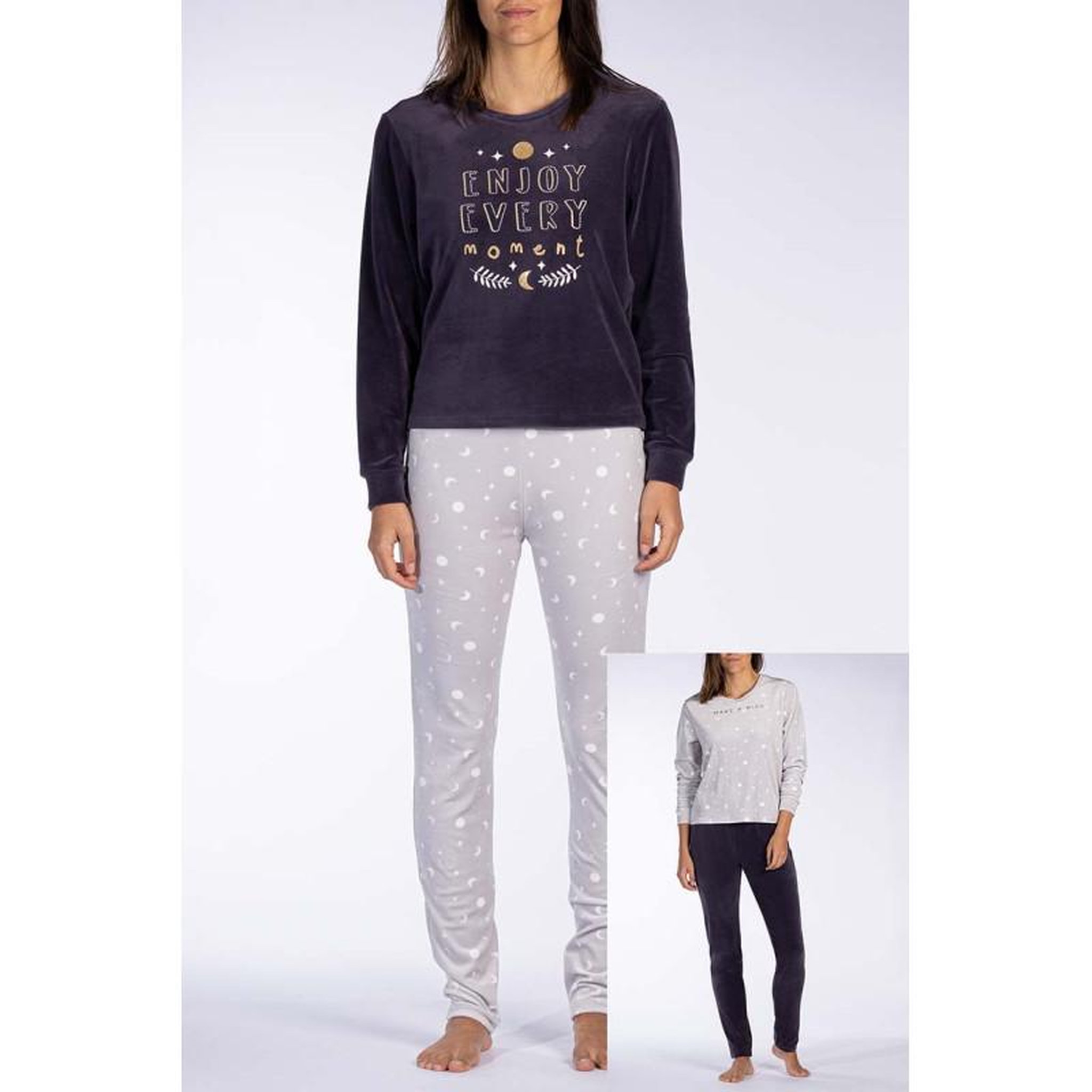 Voir la diapositive 4 : OZABI Pyjama COTON MELISSA BROWN