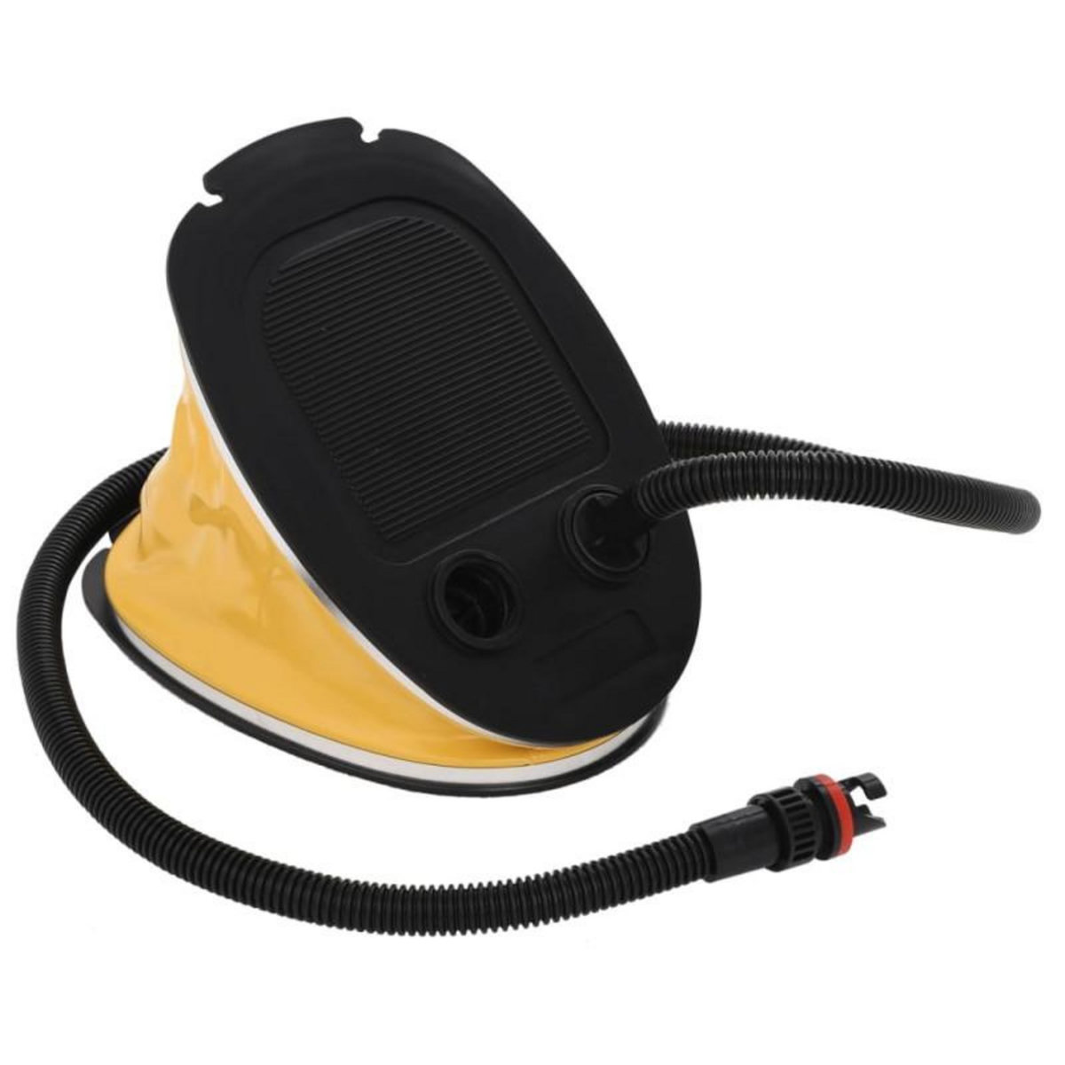 VIDAXL Pompe à pied 26x18 cm PP et PE Gris et jaune