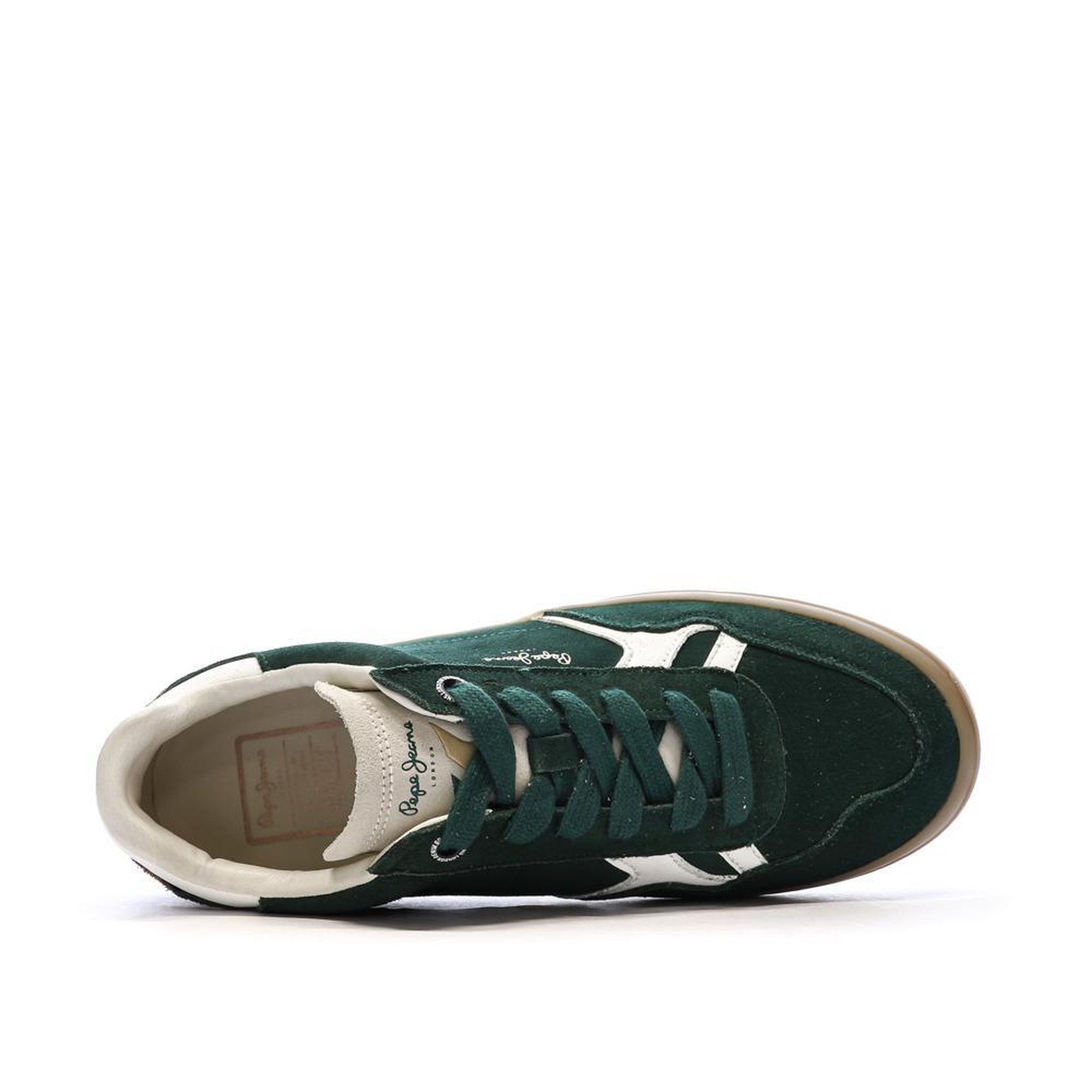 Voir la diapositive 4 : Pepe Jeans Basket Vertes Homme Pepe jeans Travis Free