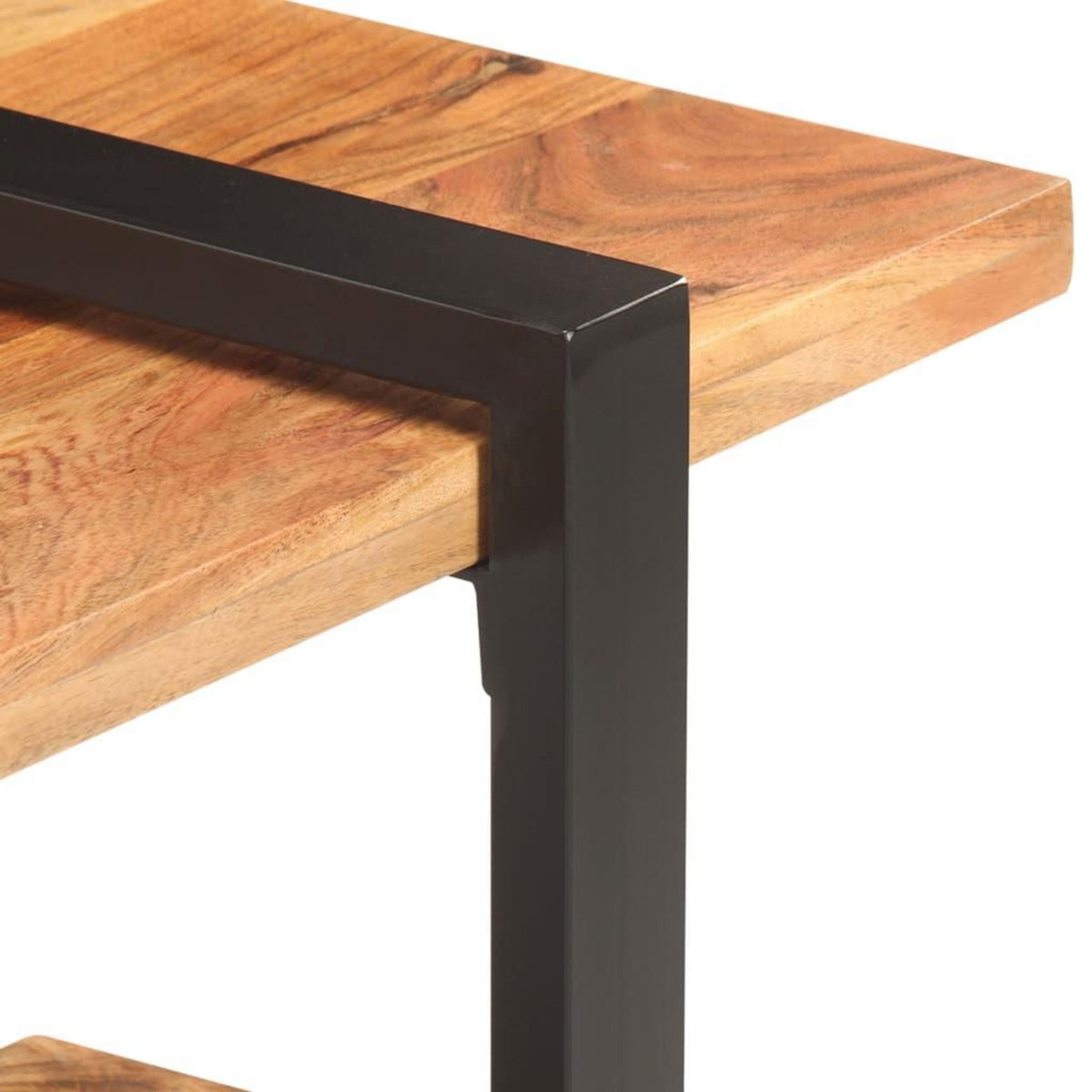 VIDAXL Meuble TV 130x40x40 cm Bois d'acacia solide