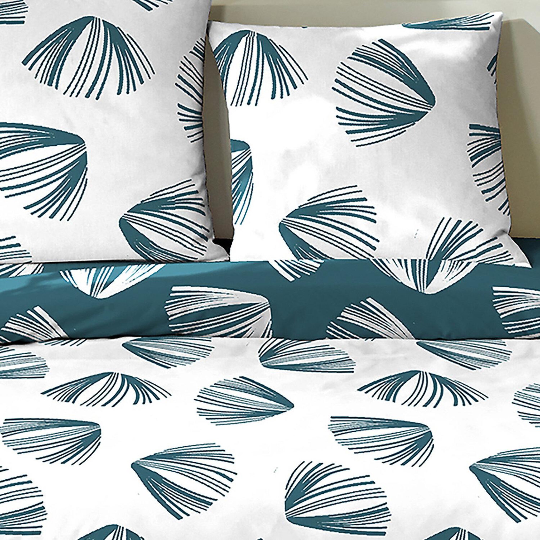 Voir la diapositive 3 : Home collection Parure housse de couette 3 pcs 240x220 cm 100% coton 51 fils cocki