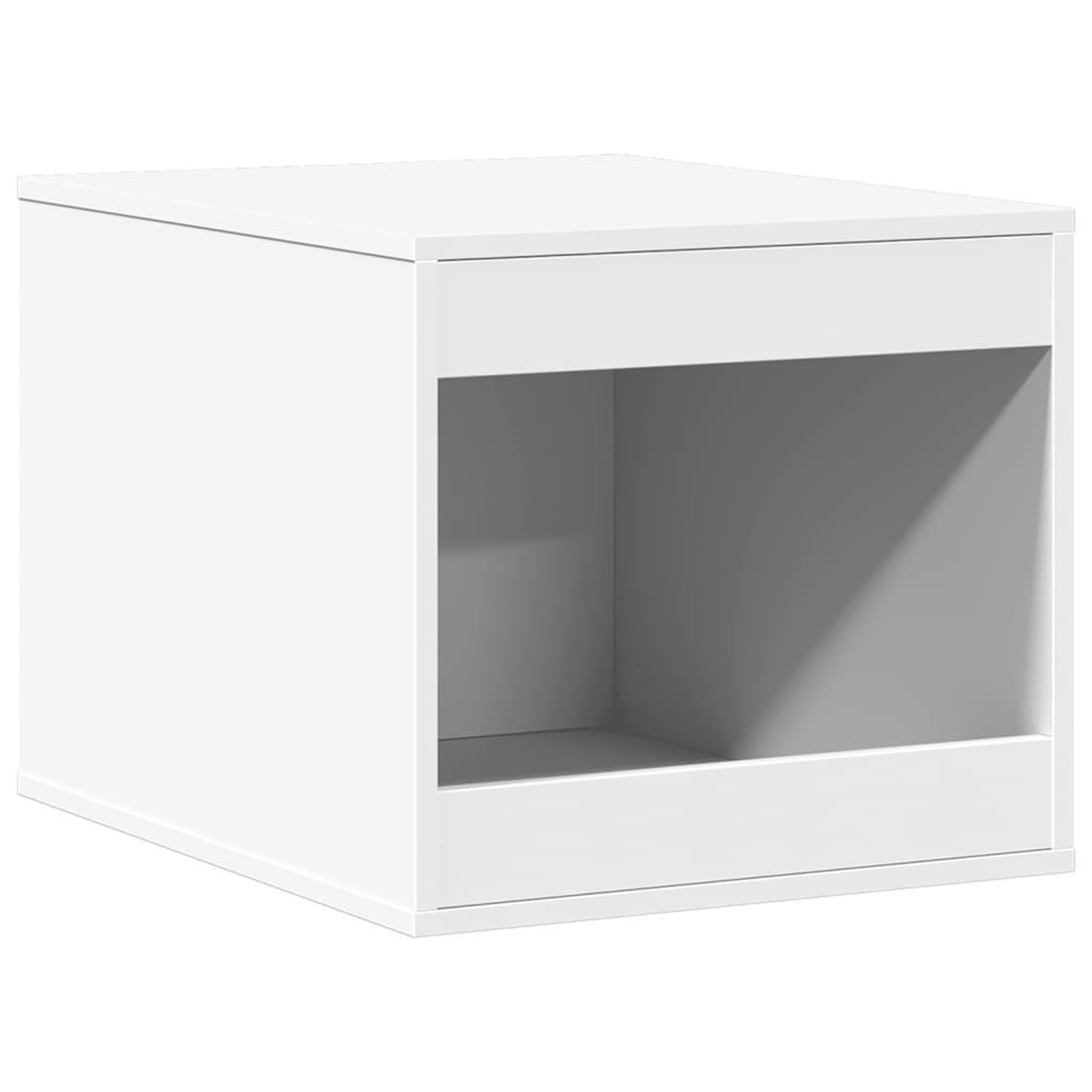 Voir la diapositive 2 : VIDAXL Meuble de bac a litiere pour chat blanc bois d'ingenierie