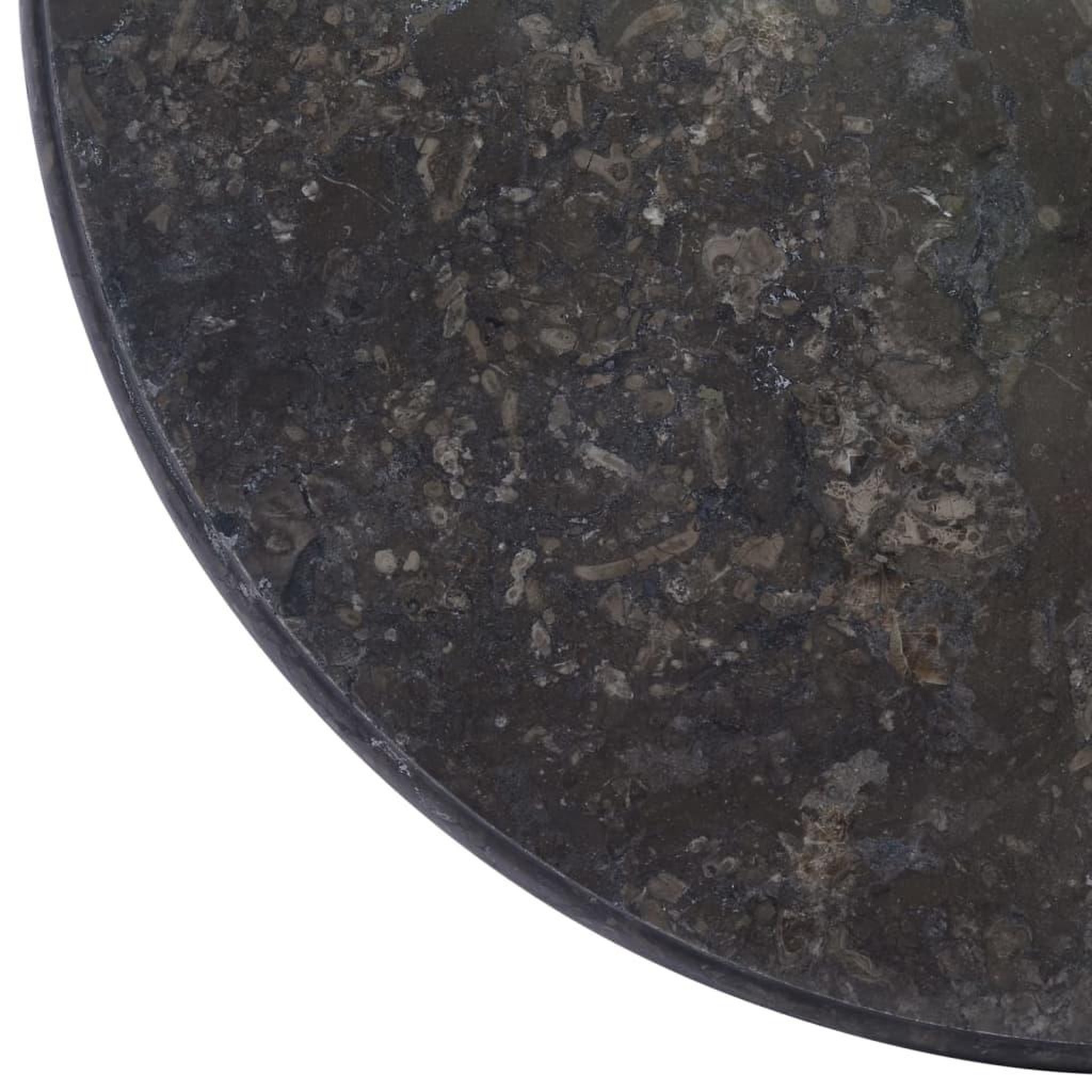 Voir la diapositive 4 : VIDAXL Dessus de table Noir Ø50x2,5 cm Marbre