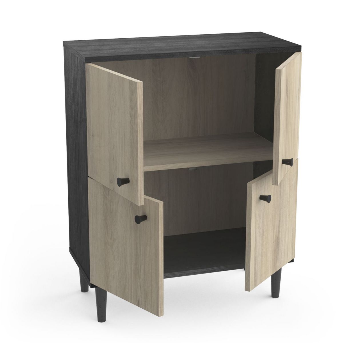 Buffet 4 portes style industriel L60cm SMART