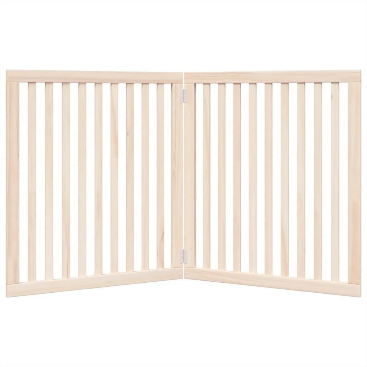 VIDAXL Barriere pour chien pliable 2 panneaux 160 cm bois de peuplier