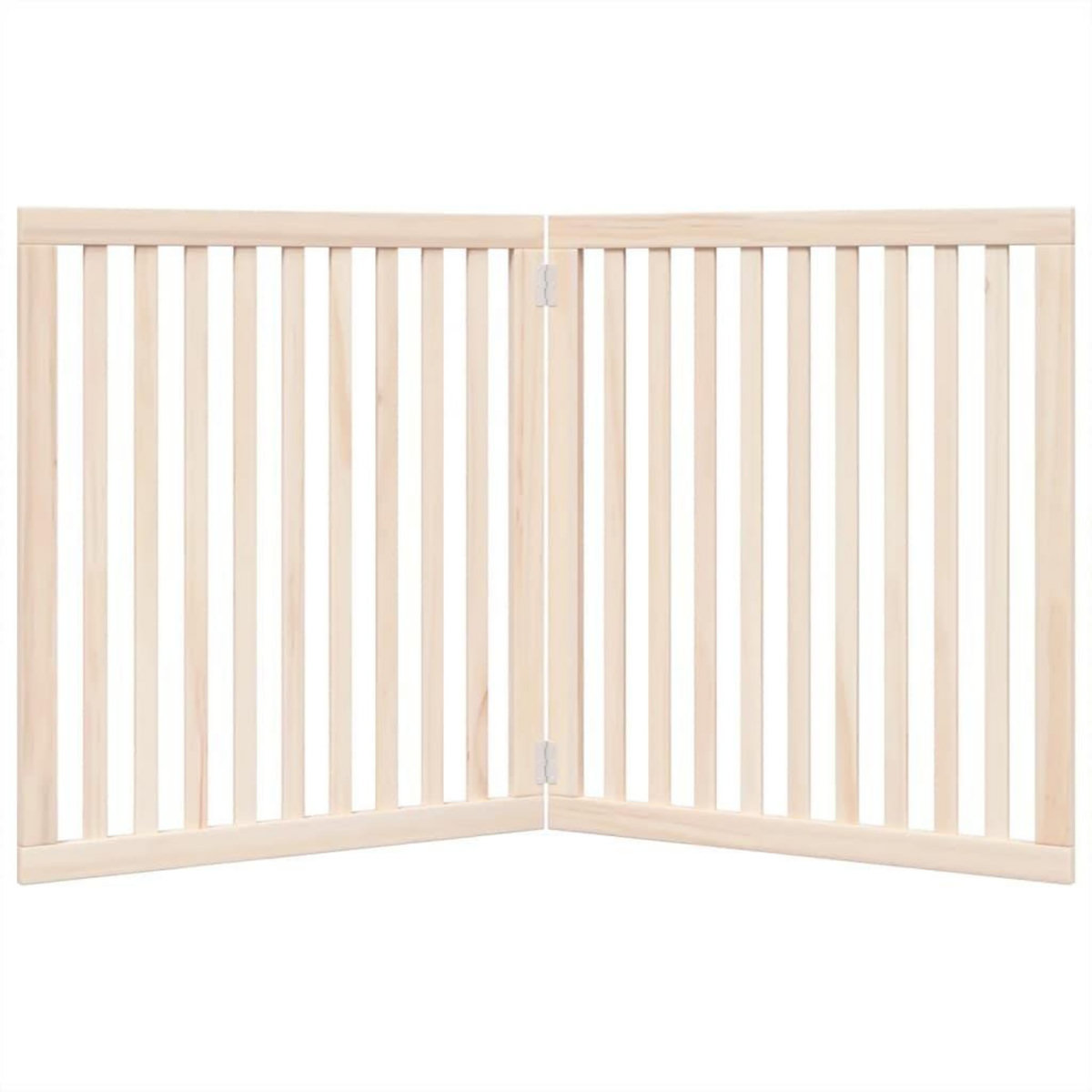 VIDAXL Barriere pour chien pliable 2 panneaux 160 cm bois de peuplier