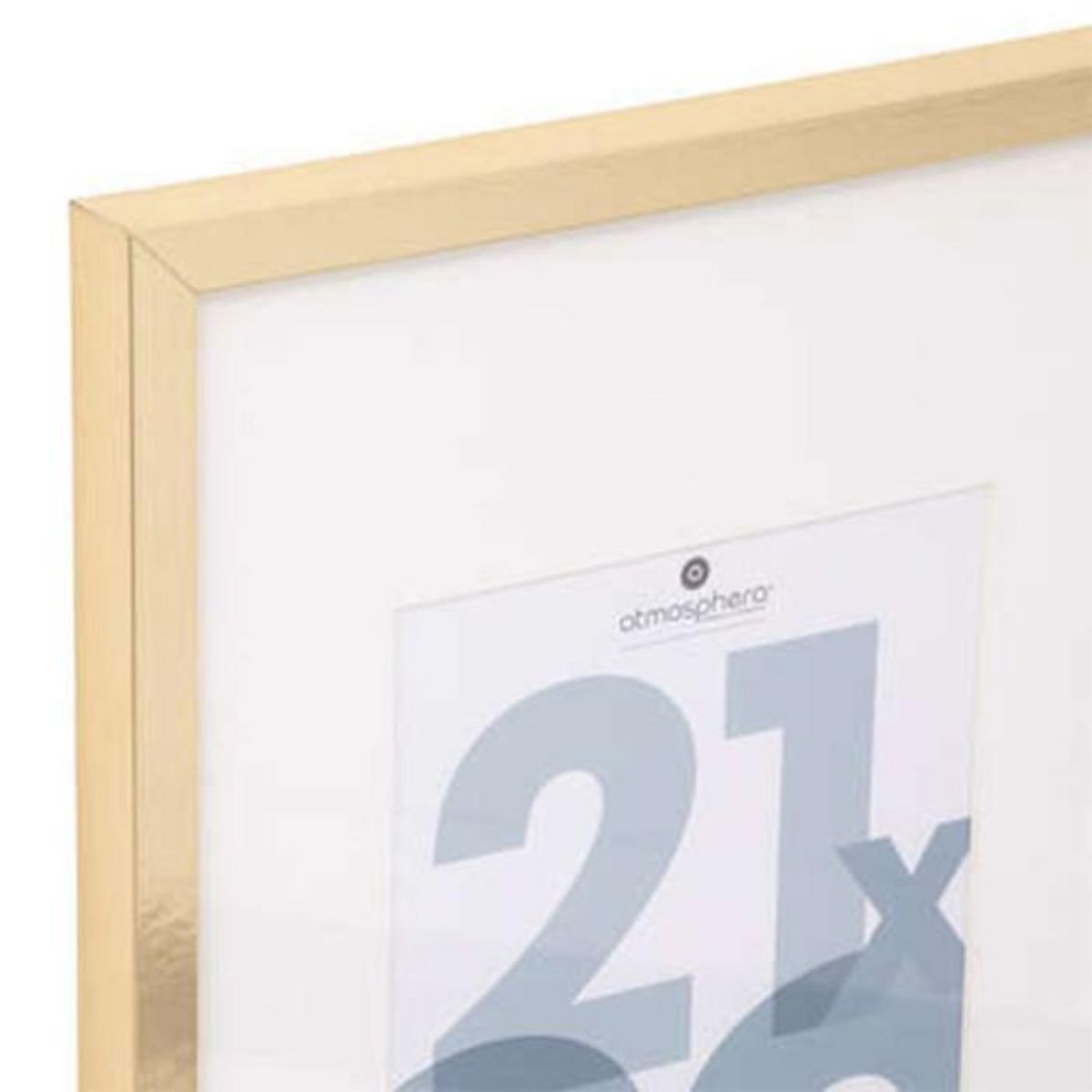 ATMOSPHERA Cadre Photo en Verre  Manu  21x30cm Or