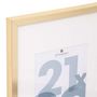 Voir la diapositive 2 : ATMOSPHERA Cadre Photo en Verre  Manu  21x30cm Or