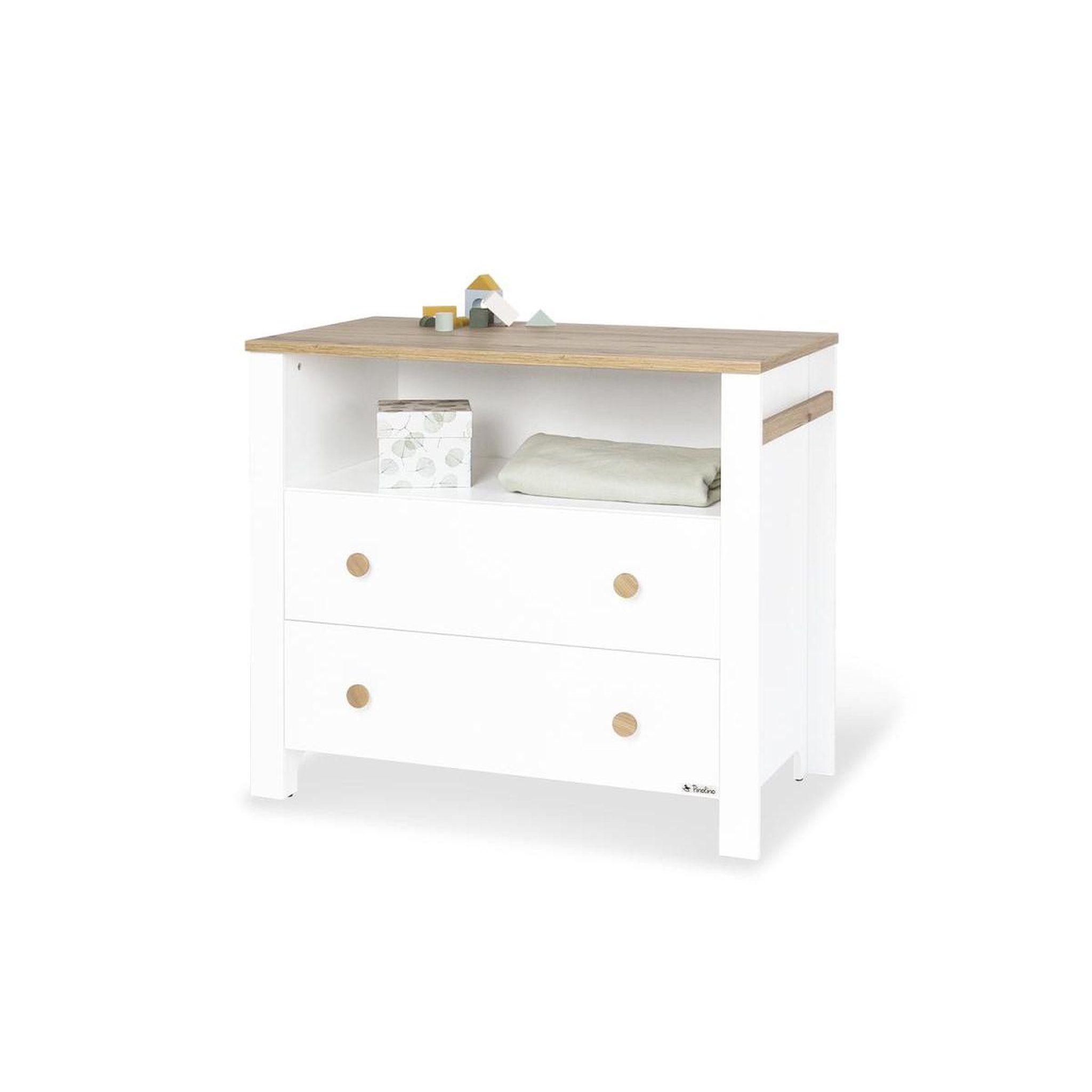 Voir la diapositive 2 : Pinolino Large commode à langer Lova 
