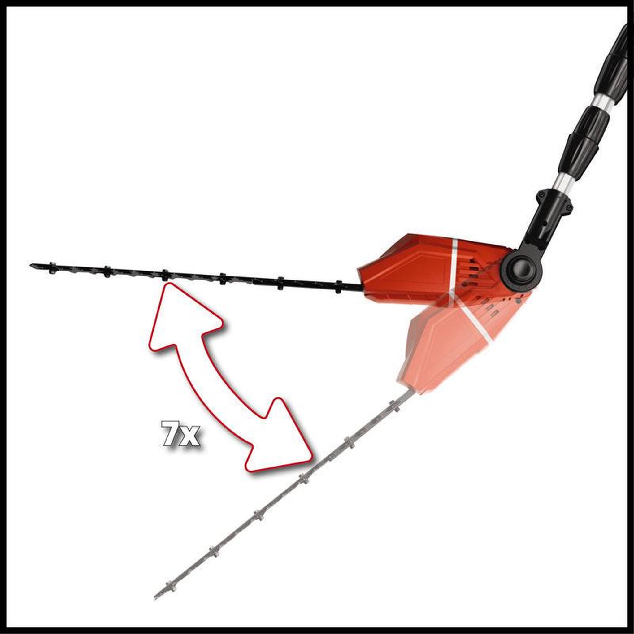 Voir la diapositive 2 : Einhell Taile-haies télescopique sans fil GE-HH 18/45 Li T-Solo