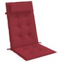 Voir la diapositive 5 : VIDAXL Coussins de chaise a dossier haut lot de 2 rouge bordeaux