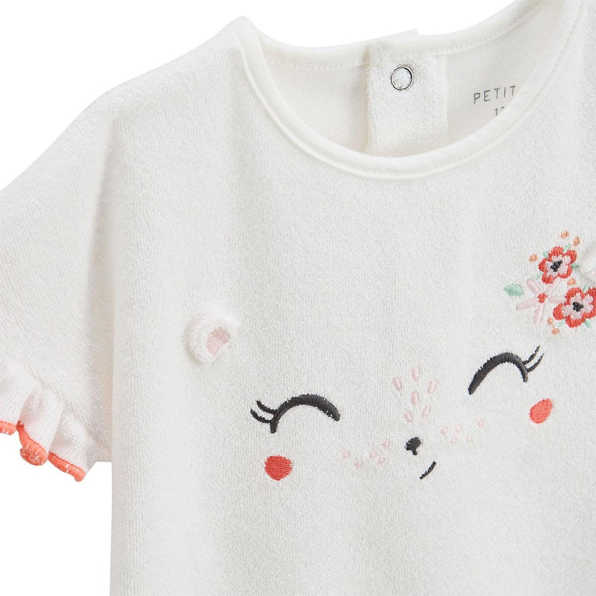 Petit Béguin Ensemble enfant t-shirt et short en éponge Saona