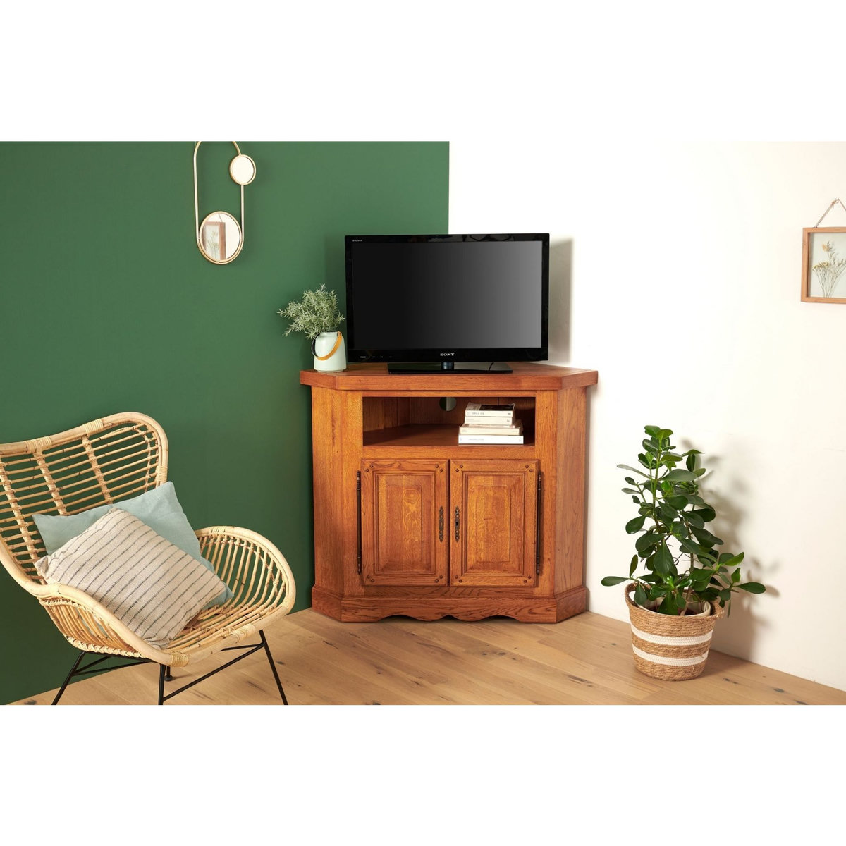 HELLIN Meuble TV d'angle -  LA BRESSE