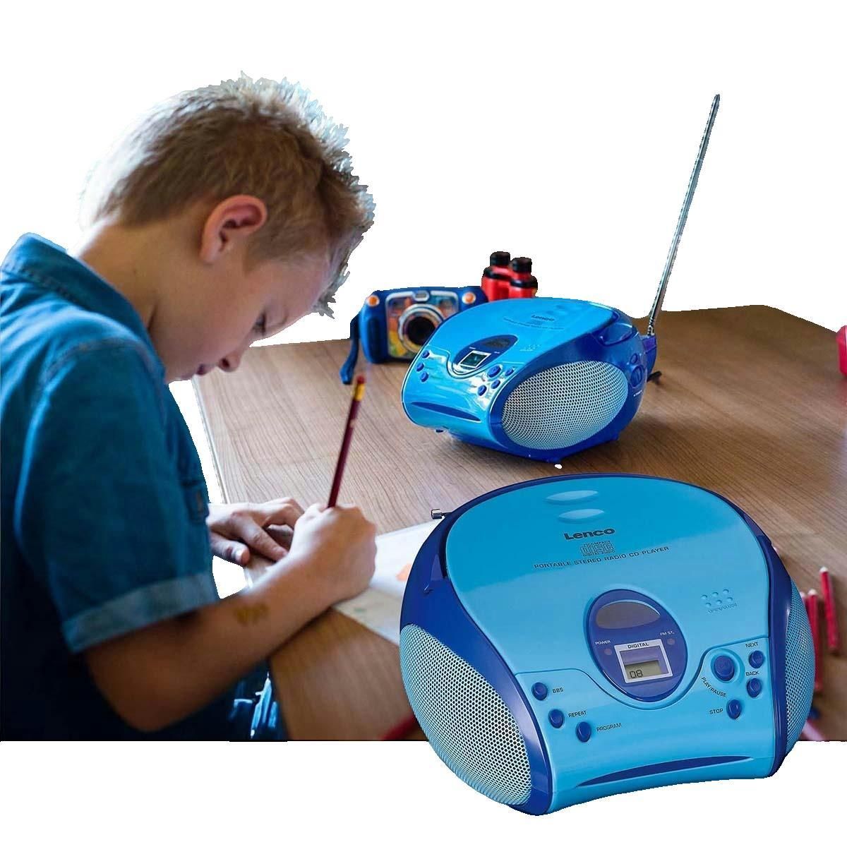 Lenco Boombox Lenco SCD-24BU bleu avec lecteur CD/MP3