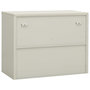 Voir la diapositive 4 : VIDAXL Armoire de bureau Gris clair 90x40x70 cm Acier
