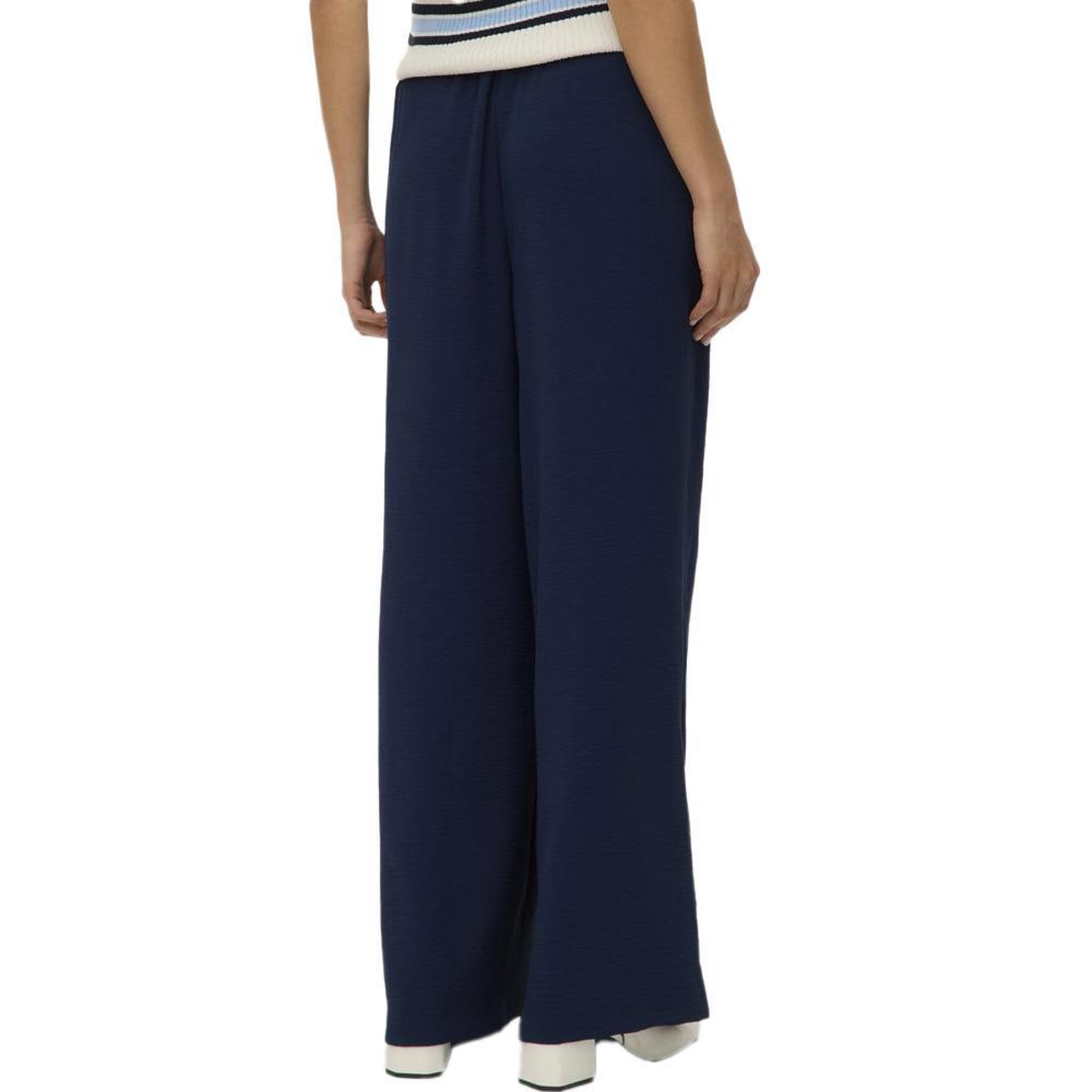 Voir la diapositive 2 : Vero Moda Pantalon fluide Marine Femme Vero Moda Alva