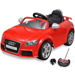 VIDAXL Voiture avec télécommande pour enfants Audi TT RS Rouge