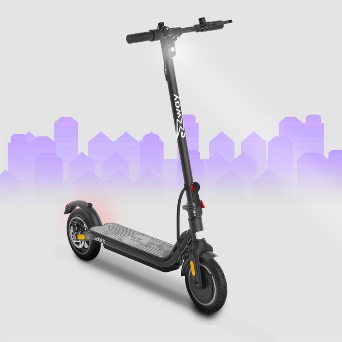 EZWAY Trottinette électrique EZWAY EX85 - 25 km/h, 20 km d'autonomie, batterie 21,6V 7,8Ah, frein à disque, suspensions confort