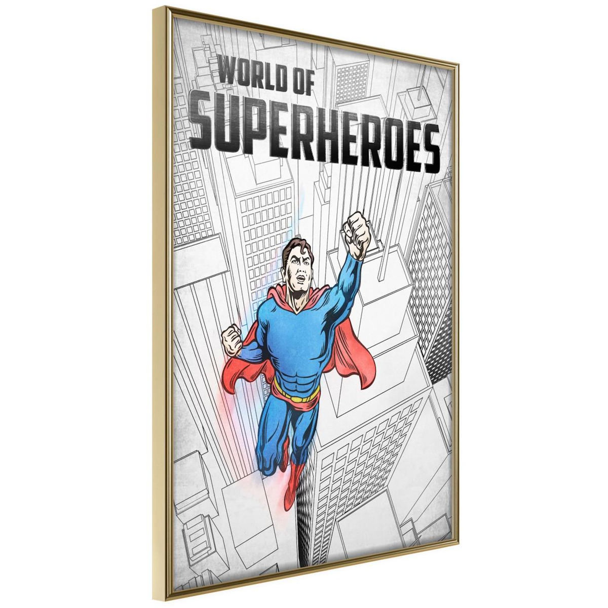 Paris Prix Affiche Murale Encadrée  Superhero