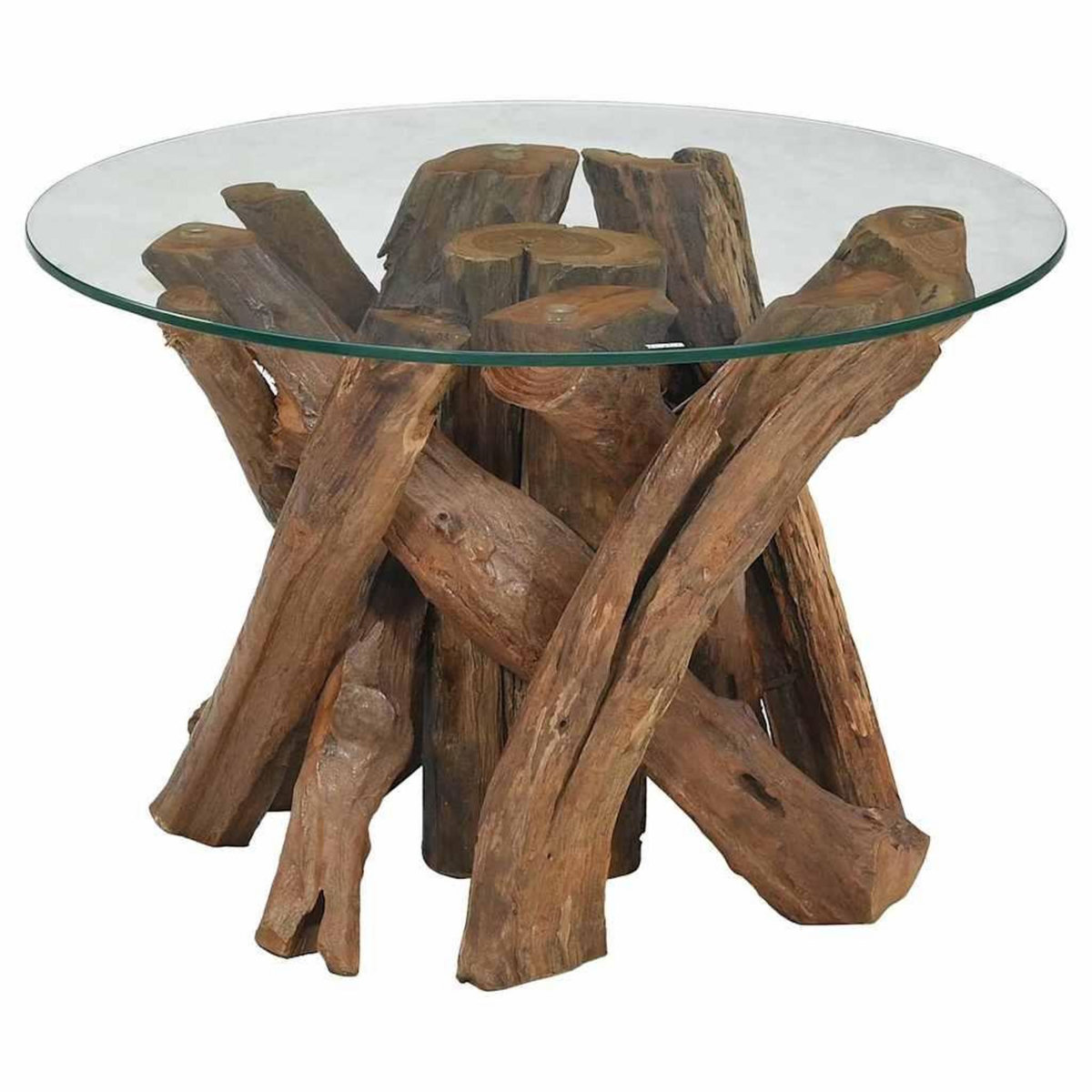 VIDAXL Table basse Bois flottant de teck massif 60 cm