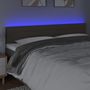 Voir la diapositive 3 : VIDAXL Tete de lit a LED Taupe 200x5x78/88 cm Tissu