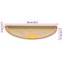 Voir la diapositive 6 : VIDAXL Tapis d'escalier autocollants aspect sisal 15 pcs 56x17x3 cm