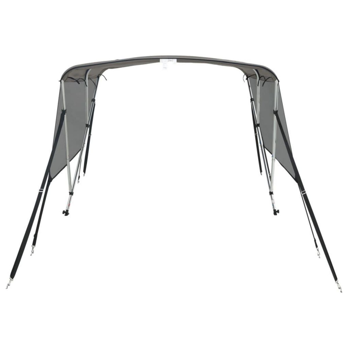 VIDAXL Toit bimini a 3 arceaux parois en maille 183x(185-198)x137 cm