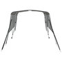 Voir la diapositive 4 : VIDAXL Toit bimini a 3 arceaux parois en maille 183x(185-198)x137 cm