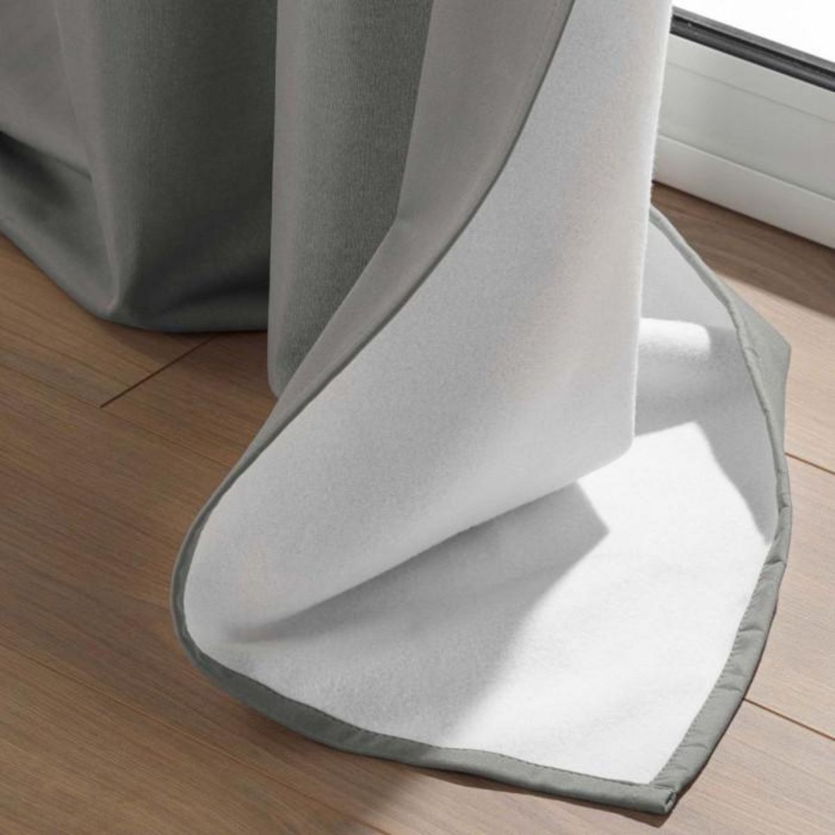 Paris Prix Rideau Isolant Thermique  Micropolar  135x260cm Gris
