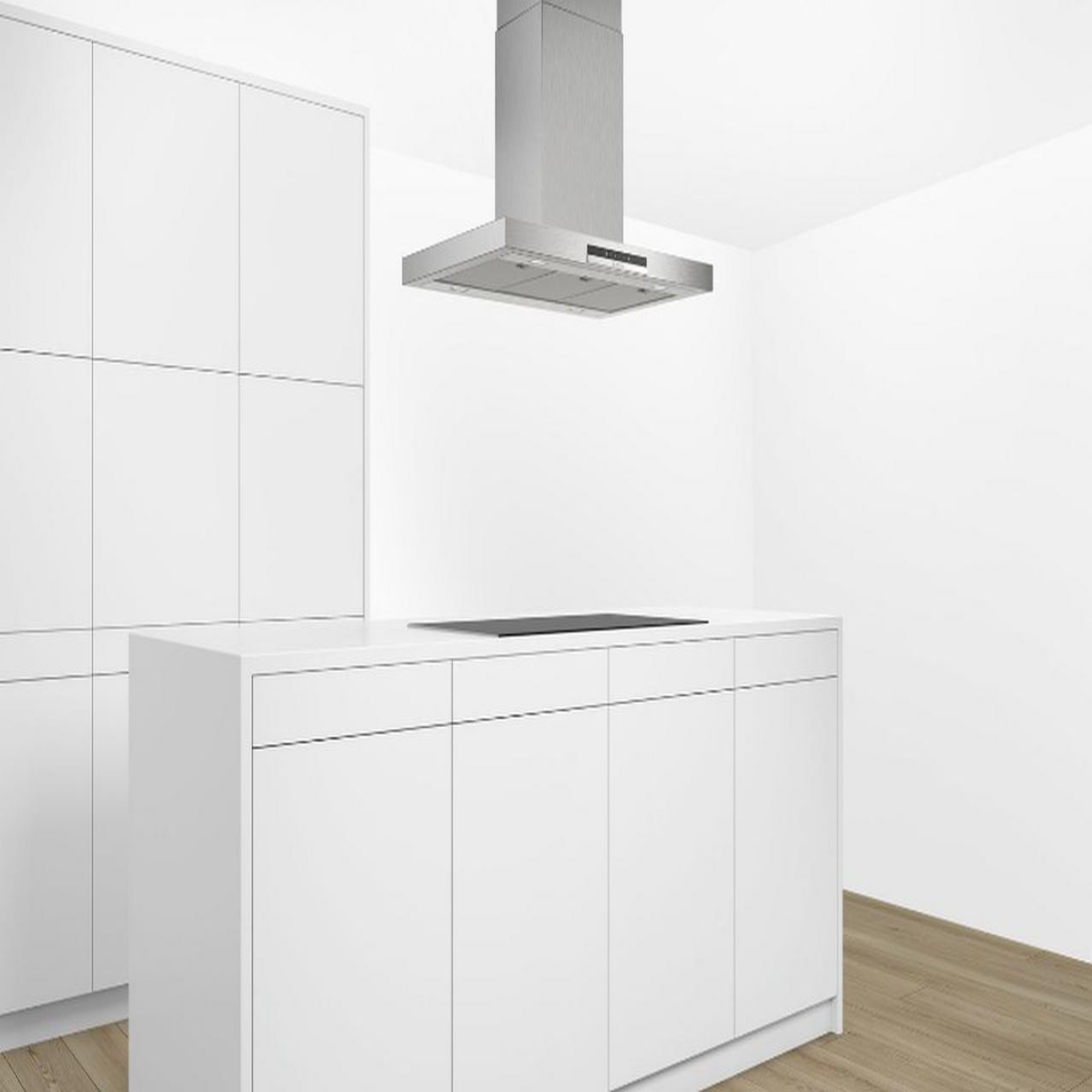 Voir la diapositive 4 : BOSCH Hotte décorative 90cm 754m3/h b inox - dib97im50