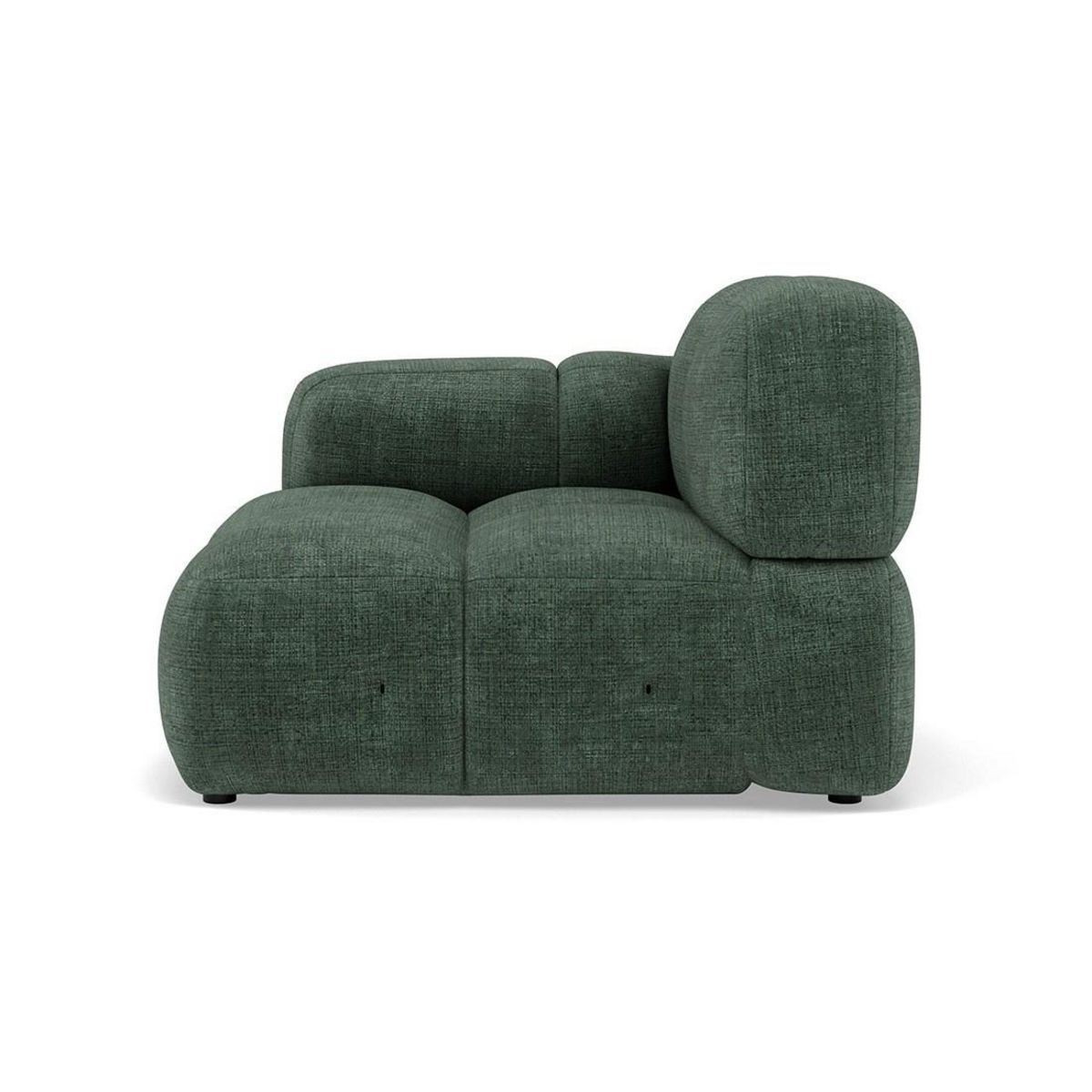 LISA DESIGN Grace - module d'assise gauche en velours texturé