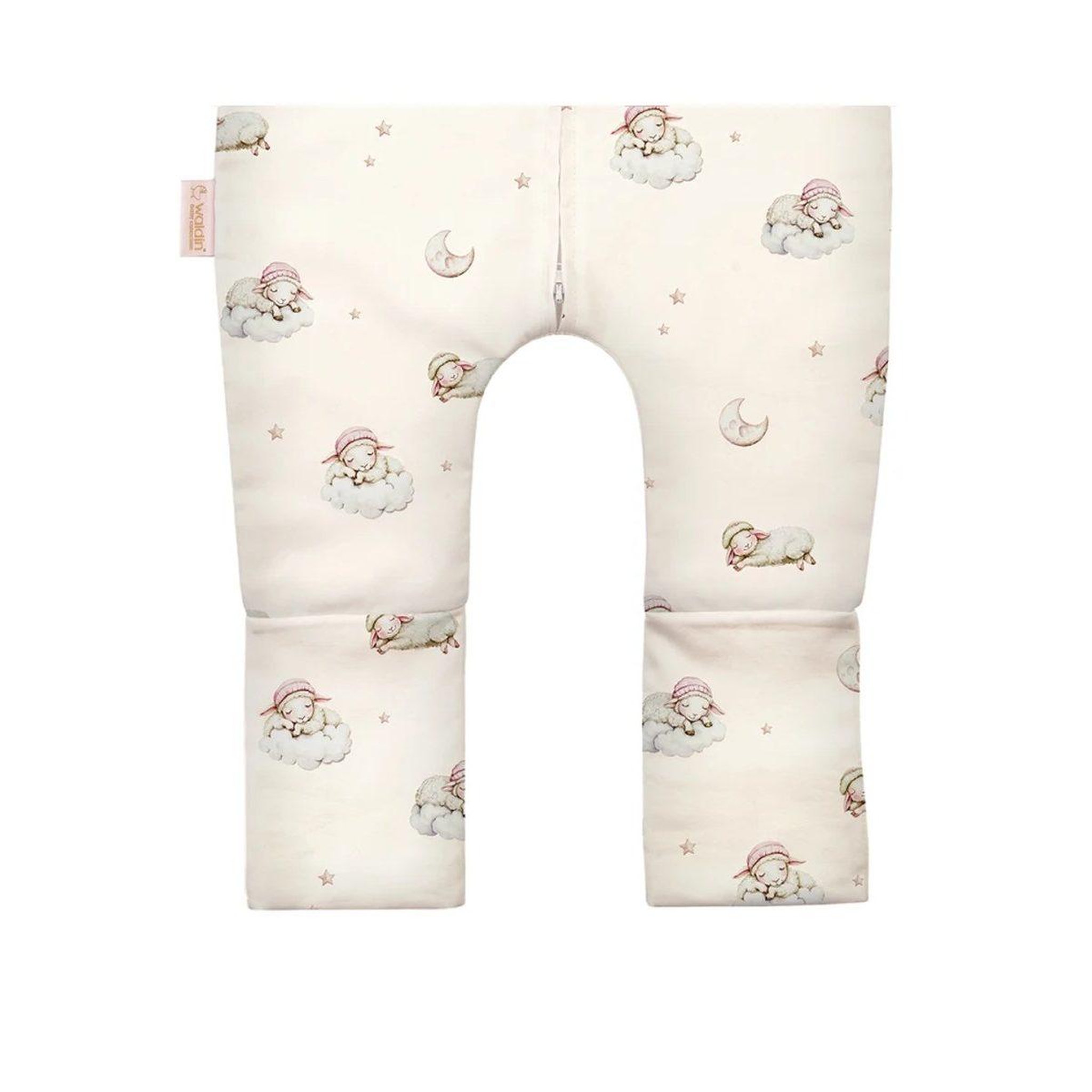 Voir la diapositive 3 : WALDIN Gigoteuse à jambes en coton 2,5 TOG - taille S (1-2 ans) - motif berceuse, champagne