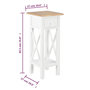 Voir la diapositive 6 : VIDAXL Table d'appoint Blanc 27 x 27 x 65,5 cm Bois