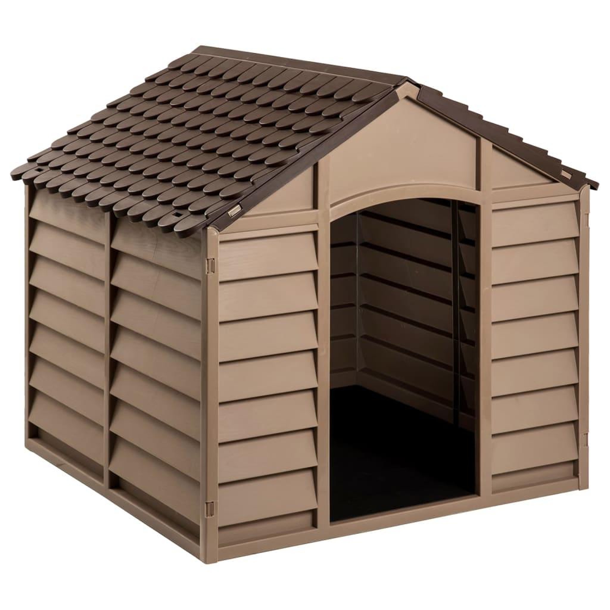 Voir la diapositive 2 : VIDAXL Niche pour chien Marron 86x84x82 cm Polypropylene