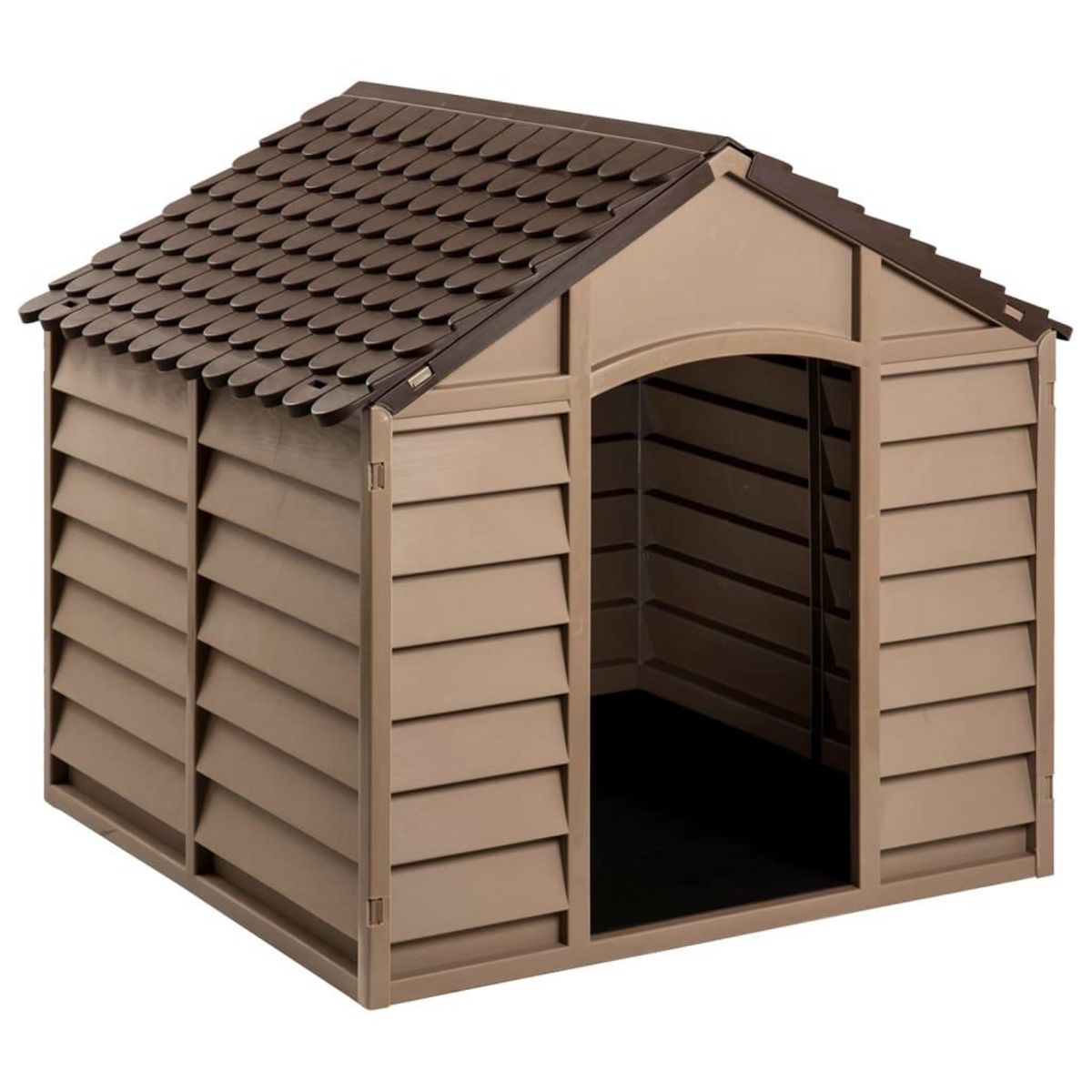 VIDAXL Niche pour chien Marron 86x84x82 cm Polypropylene