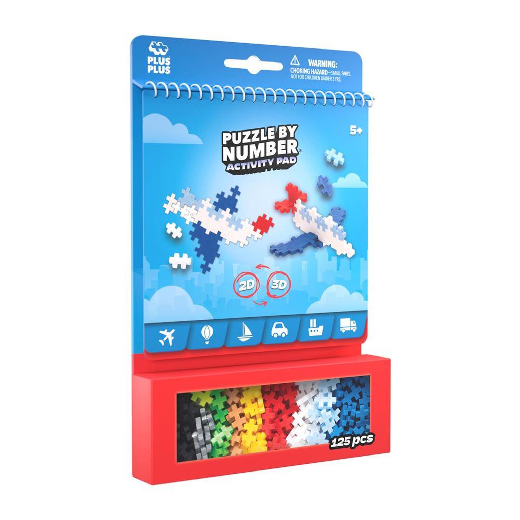 PlusPlus Jeu de construction Plus Plus Bloc d activité Transport 125 pièces