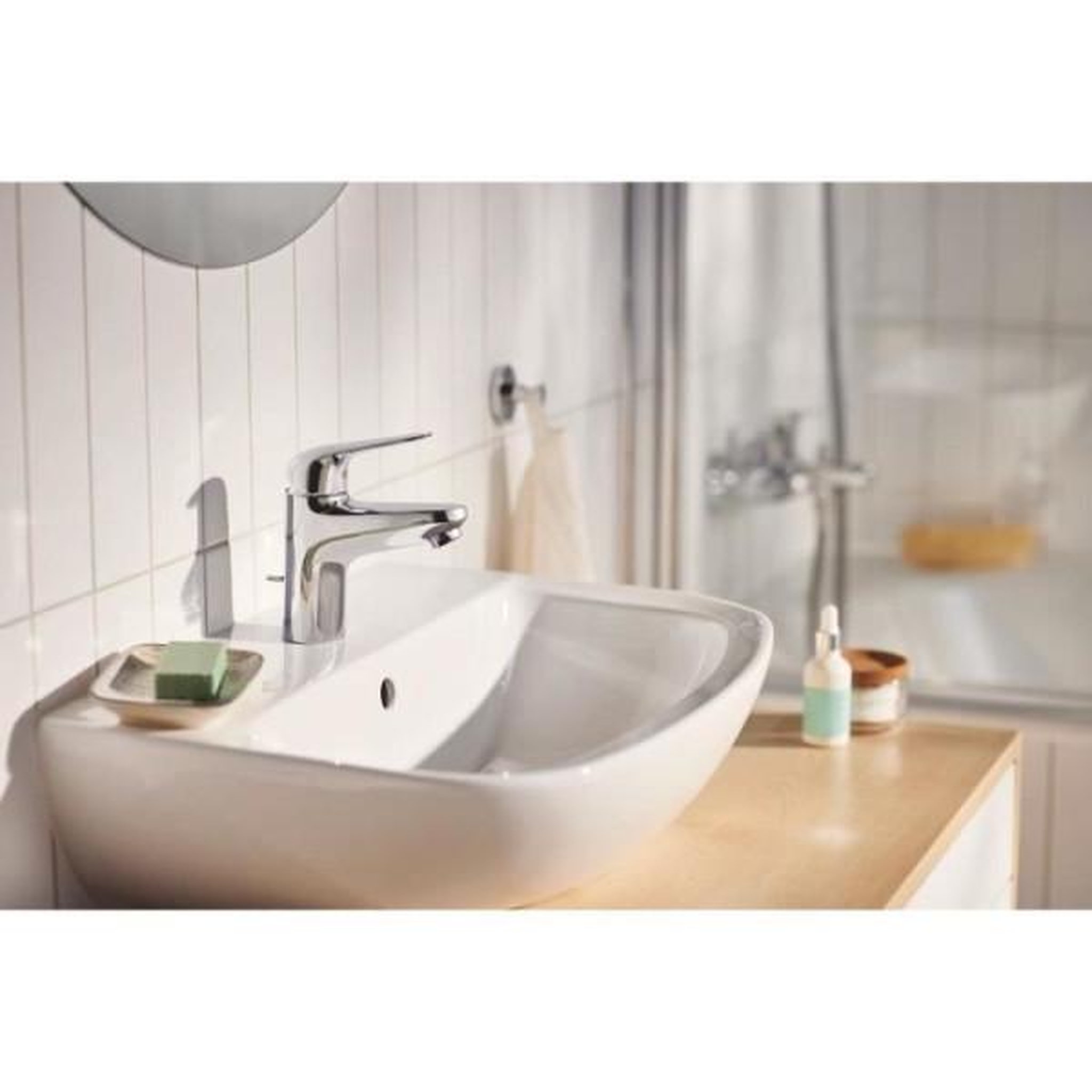 Voir la diapositive 2 : Grohe Mitigeur monocommande lavabo - grohe swift - 24325001 - chromé - taille m - economie d'eau