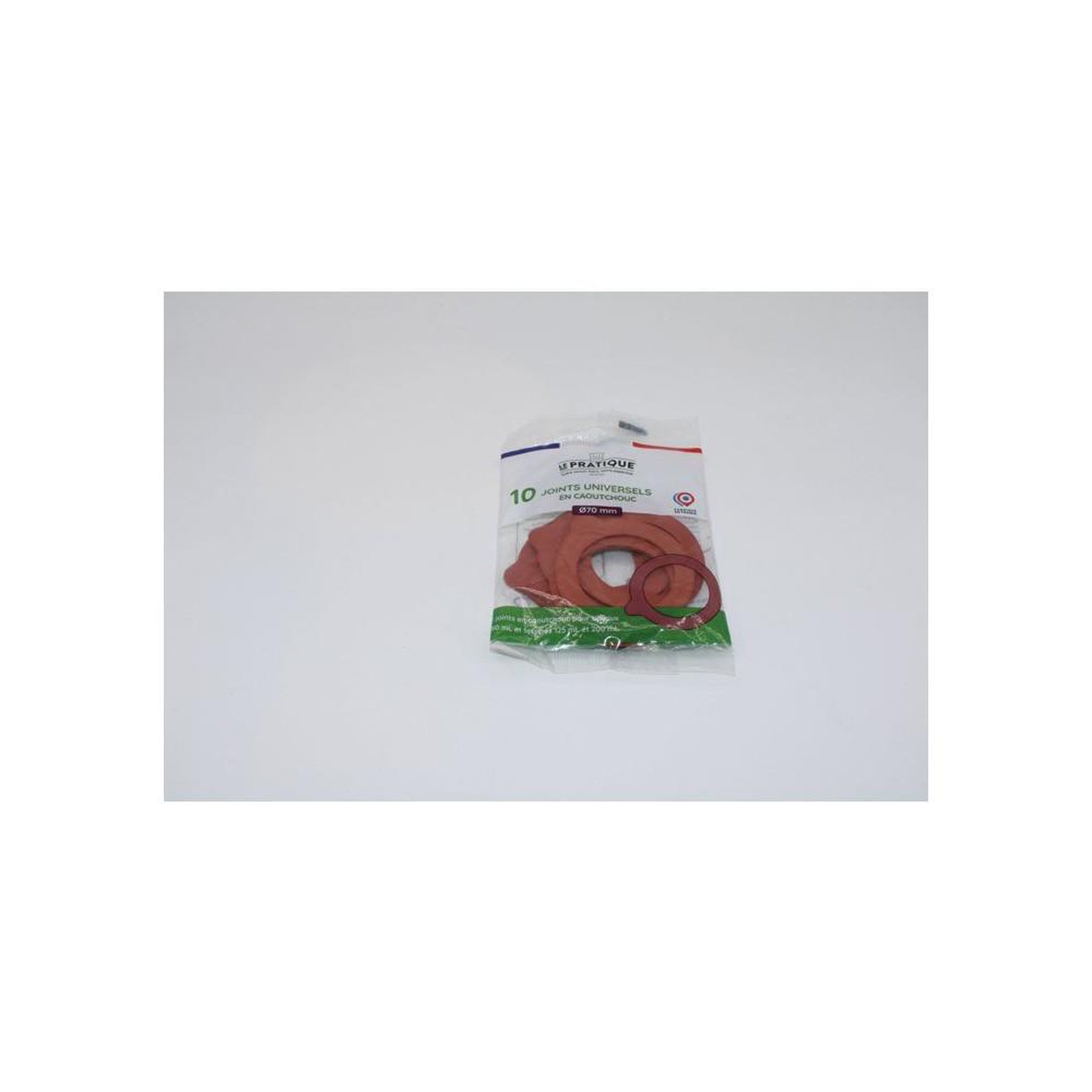 Voir la diapositive 3 : LE PRATIQUE Joint d'étanchéité universel bocaux ø85 mm en caoutchouc rouge, sachet de 10