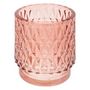 Voir la diapositive 2 : Paris Prix Coffret Photophore & 4 Bougies  Oudy  8cm Rose